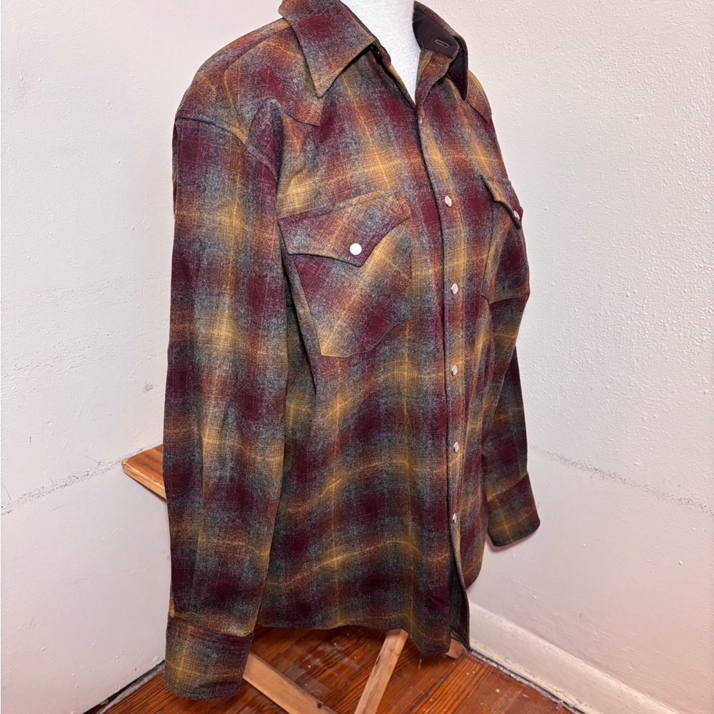 Pendleton Western Canyon Snap Button Wool Shirt N… - image 3